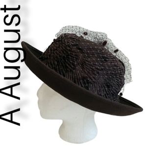 A August Brown wool derby hat